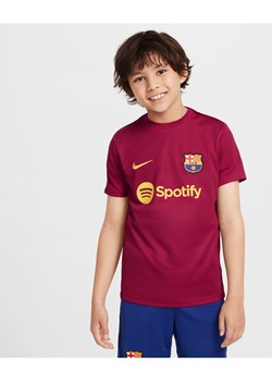 Koszulka piłkarska z krótkim rękawem dla dużych dzieci Nike Dri-FIT FC Barcelona Academy Pro - Czerwony ze sklepu Nike poland w kategorii T-shirty chłopięce - zdjęcie 174870342