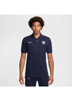 Męska koszulka piłkarska polo Nike Dri-FIT Chelsea F.C. The Nike Polo - Niebieski ze sklepu Nike poland w kategorii T-shirty męskie - zdjęcie 174870350