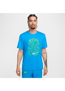 Męska koszulka z krótkim rękawem do biegania Dri-FIT Nike Rise 365 Run Energy - Niebieski ze sklepu Nike poland w kategorii T-shirty męskie - zdjęcie 174870364