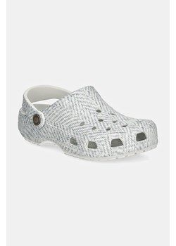 Crocs klapki Crocsclassic Tweed Clog damskie kolor szary 210403 ze sklepu PRM w kategorii Klapki damskie - zdjęcie 174870572