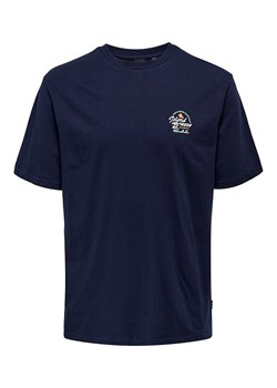 ONLY &amp; SONS Koszulka w kolorze granatowym ze sklepu Limango Polska w kategorii T-shirty męskie - zdjęcie 174871232