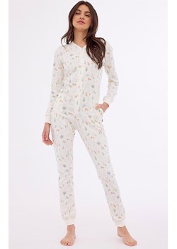 Piżama jednoczęściowa kombinezon damski 107/374 Forest, Kolor ecru-wzór, Rozmiar XL, Cornette ze sklepu Primodo w kategorii Piżamy damskie - zdjęcie 174886064