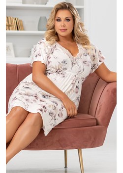 Koszulka nocna plus size Belinda, Kolor ecru, Rozmiar 4XL, Donna ze sklepu Primodo w kategorii Koszule nocne - zdjęcie 174887592