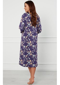 Bawełniana koszula damska z rękawem 3/4 Pulia, Kolor niebieski-wzór, Rozmiar M, Italian Fashion ze sklepu Primodo w kategorii Koszule nocne - zdjęcie 174896002