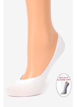 Marilyn białe stopki damskie z silikonem Cotton Anti-Slip, Kolor biały, Rozmiar 36-40, Marilyn ze sklepu Primodo w kategorii Skarpetki damskie - zdjęcie 174900314