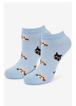 Marilyn bawełniane stopki damskie Cats 3, Kolor niebieski-wzór, Rozmiar 36-40, Marilyn ze sklepu Primodo w kategorii Skarpetki damskie - zdjęcie 174900340