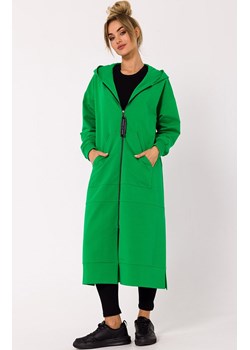 Bluza długa jak parka kolor soczysta zieleń M729, Kolor intensywna zieleń, Rozmiar L/XL, MOE ze sklepu Primodo w kategorii Bluzy damskie - zdjęcie 174903092