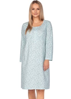 Bawełniana koszula nocna zielona Plus Size 008, Kolor zielony, Rozmiar XXL, Regina ze sklepu Primodo w kategorii Koszule nocne - zdjęcie 174908552