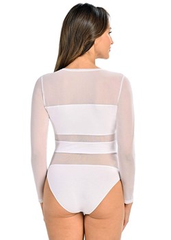 Białe body damskie Stripy 2405, Kolor biały, Rozmiar L, Teyli ze sklepu Primodo w kategorii Body damskie - zdjęcie 174911741
