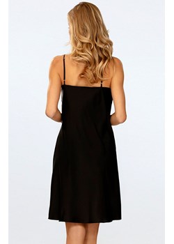 Czarna koszula nocna satynowa Amina, Kolor czarny, Rozmiar S, DKaren ze sklepu Intymna w kategorii Koszule nocne - zdjęcie 174914681