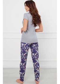 Piżama damska na krótki rękaw i długie spodnie Pulia, Kolor szaro-niebieski, Rozmiar S, Italian Fashion - id: 189485 - marki Italian Fashion - 174915054 Piżama damska na krótki rękaw i długie spodnie Pulia, Kolor szaro-niebieski, Rozmiar S, Italian Fashion ze sklepu Intymna w kategorii Piżamy damskie - zdjęcie 174915054