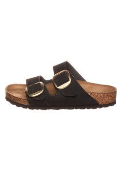 Birkenstock Skórzane klapki &quot;Arizona Big Buckle&quot; w kolorze czarnym ze sklepu Limango Polska w kategorii Klapki damskie - zdjęcie 174935564