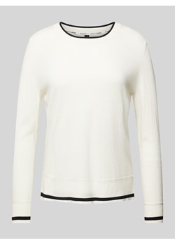 Sweter z dzianiny z paskami w kontrastowym kolorze ze sklepu Peek&Cloppenburg  w kategorii Swetry damskie - zdjęcie 174937280