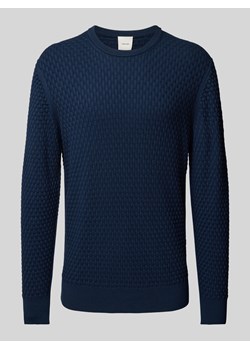 Sweter z dzianiny z fakturowanym wzorem ze sklepu Peek&Cloppenburg  w kategorii Swetry męskie - zdjęcie 174937290