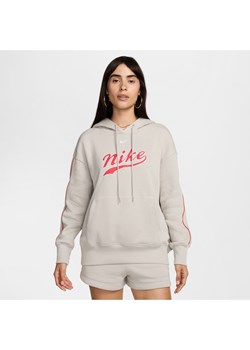 Damska bluza z kapturem Nike Sportswear Phoenix Fleece - Szary ze sklepu Nike poland w kategorii Bluzy damskie - zdjęcie 174937654