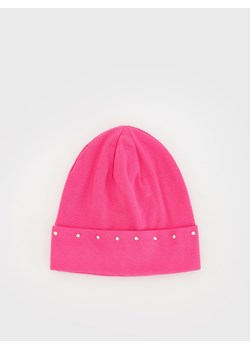 Reserved - Czapka z ćwiekami - różowy ze sklepu Reserved w kategorii Czapki dziecięce - zdjęcie 174940612