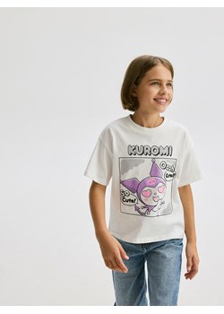 Reserved - T-shirt Kuromi - złamana biel ze sklepu Reserved w kategorii Bluzki dziewczęce - zdjęcie 174940722