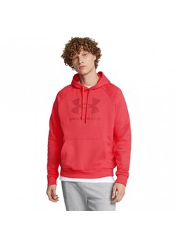 Męska bluza dresowa nierozpinana z kapturem Under Armour UA Rival Fleece Logo HD - czerwona ze sklepu Sportstylestory.com w kategorii Bluzy męskie - zdjęcie 174942604