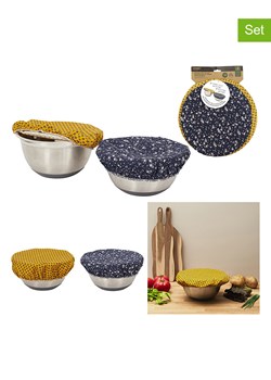 COOK CONCEPT Osłonki (2 szt.) w kolorze żółtym i niebieskim - Ø 32 cm ze sklepu Limango Polska w kategorii Akcesoria kuchenne - zdjęcie 174945594