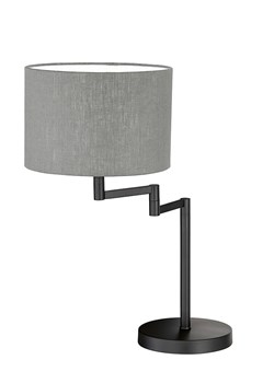 FISCHER &amp; HONSEL Lampa stołowa w kolorze szarym - 30 x 55 cm ze sklepu Limango Polska w kategorii Oświetlenie - zdjęcie 174945624
