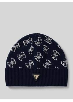 Czapka beanie z detalami z logo ze sklepu Peek&Cloppenburg  w kategorii Czapki zimowe damskie - zdjęcie 174950722