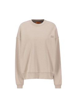 Bluza Alpha Industries Essentials RL Sweater WMN 146030679 - beżowa ze sklepu streetstyle24.pl w kategorii Bluzy damskie - zdjęcie 174951794