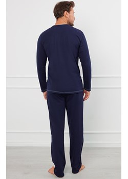 Piżama męska z długim rękawem i spodniami granatowa Salomon, Kolor granatowo-niebieski, Rozmiar S, Italian Fashion ze sklepu Intymna w kategorii Piżamy męskie - zdjęcie 174951870