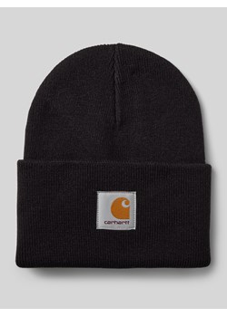 Czapka beanie z naszywką z logo model ‘ACRYLIC WATCH HAT’ ze sklepu Peek&Cloppenburg  w kategorii Czapki zimowe męskie - zdjęcie 174952571