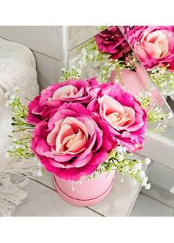 Flower box- różowe róże na prezent /FL36 M122/ ze sklepu Pantofelek24.pl w kategorii Dekoracje - zdjęcie 174952963