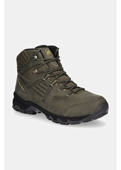 Mammut buty Mercury IV Mid GTX męskie kolor zielony lekko ocieplone 3030.04710 ze sklepu ANSWEAR.com w kategorii Buty trekkingowe męskie - zdjęcie 174953771