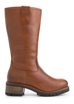 mysa Skórzane kozaki "Heather" w kolorze jasnobrązowym ze sklepu Limango Polska w kategorii Kozaki damskie - zdjęcie 174956933