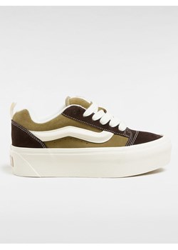 Vans Skórzane sneakersy &quot;Knu Stack&quot; w kolorze oliwkowo-kremowo-brązowym ze sklepu Limango Polska w kategorii Trampki damskie - zdjęcie 174966323