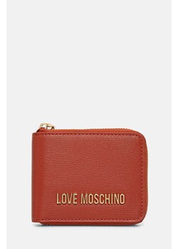 Love Moschino portfel damski kolor pomarańczowy JC5639PP1LLD0000 ze sklepu ANSWEAR.com w kategorii Portfele damskie - zdjęcie 174969754