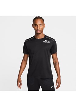 Męska koszulka do biegania z krótkim rękawem Nike Miler - Czerń ze sklepu Nike poland w kategorii T-shirty męskie - zdjęcie 174970723