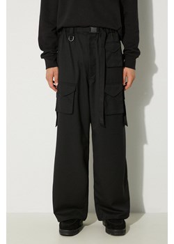 Y-3 spodnie z domieszką wełny Refined Wool Cargo Pants kolor czarny proste IW7453 ze sklepu PRM w kategorii Spodnie męskie - zdjęcie 174971464