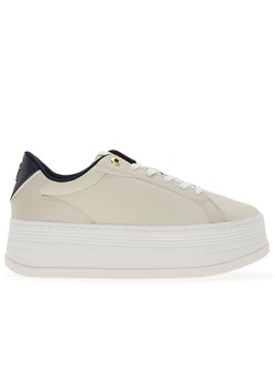 Buty Tommy Jeans Platform Sneaker Triangle FW0FW08115-ACG - beżowe ze sklepu streetstyle24.pl w kategorii Buty sportowe damskie - zdjęcie 174971561