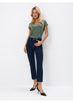 Mohito - Jeansy mom slim - granatowy ze sklepu Mohito w kategorii Jeansy damskie - zdjęcie 174972922