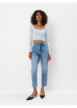 Mohito - Jeansy mom fit - niebieski ze sklepu Mohito w kategorii Jeansy damskie - zdjęcie 174973004