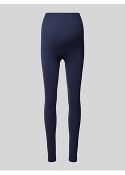 Legginsy ciążowe o kroju skinny fit z drobnym prążkowaniem ze sklepu Peek&Cloppenburg  w kategorii Spodnie ciążowe - zdjęcie 174974631