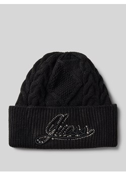 Czapka beanie z wyhaftowanym logo model ‘ROSELYN’ ze sklepu Peek&Cloppenburg  w kategorii Czapki zimowe damskie - zdjęcie 174974900