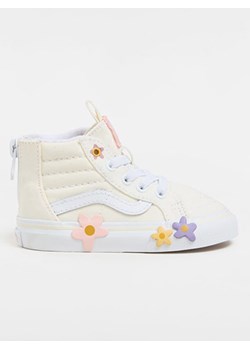 Vans Sneakersy &quot;SK8-Hi Zip Flower&quot; w kolorze kremowym ze sklepu Limango Polska w kategorii Trampki dziecięce - zdjęcie 174978622