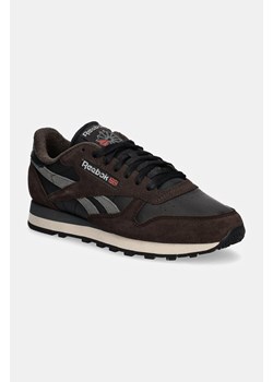 Reebok Classic sneakersy skórzane Classic Leather kolor brązowy 100201111 ze sklepu ANSWEAR.com w kategorii Buty sportowe męskie - zdjęcie 174980272