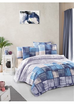 Colourful Cotton Komplet pościeli renforcé &quot;Savina&quot; w kolorze granatowo-niebiesko-beżowym ze sklepu Limango Polska w kategorii Pościele - zdjęcie 174983664