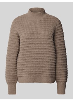 Sweter z dzianiny ze stójką model ‘TERRA’ ze sklepu Peek&Cloppenburg  w kategorii Swetry damskie - zdjęcie 174986801