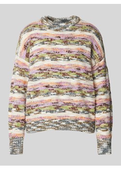 Sweter z dzianiny z prążkowanymi wykończeniami ze sklepu Peek&Cloppenburg  w kategorii Swetry damskie - zdjęcie 174986864