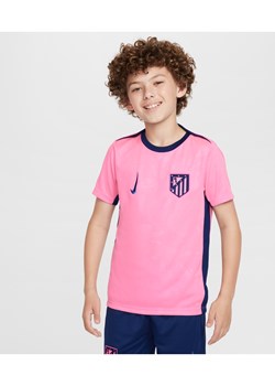 Przedmeczowa koszulka piłkarska dla dużych dzieci Nike Dri-FIT Atlético Madryt Academy Pro (wersja trzecia) - Różowy ze sklepu Nike poland w kategorii T-shirty chłopięce - zdjęcie 174986903