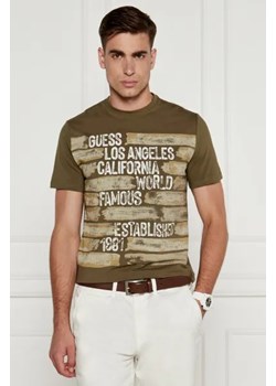 GUESS T-shirt WORLD FAMOUS | Slim Fit ze sklepu Gomez Fashion Store w kategorii T-shirty męskie - zdjęcie 174999152