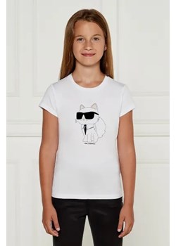 Karl Lagerfeld Kids T-shirt | Regular Fit ze sklepu Gomez Fashion Store w kategorii Bluzki dziewczęce - zdjęcie 175003041