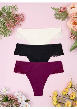 Sinsay - Majtki 3 pack - wielobarwny ze sklepu Sinsay w kategorii Majtki damskie - zdjęcie 175004131