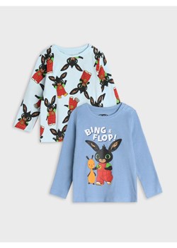 Sinsay - Koszulka z długimi rękawami Bing 2 pack - niebieski ze sklepu Sinsay w kategorii T-shirty chłopięce - zdjęcie 175004184